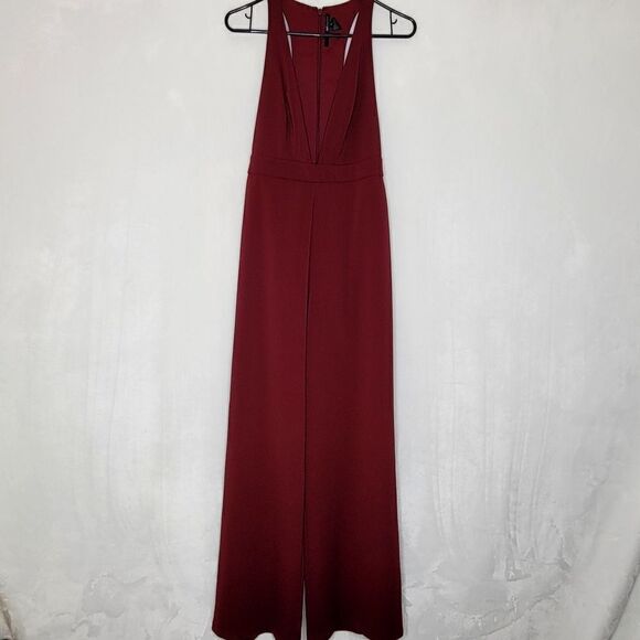 Jaygodfrey Brandon Stretch Crepe Racerback Jumpsuit Size 4 - Picture 3 of 13